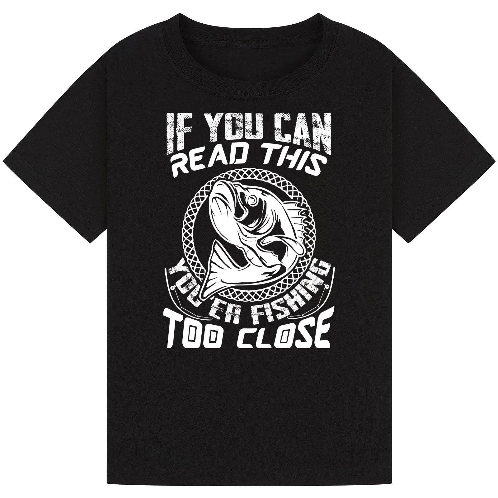 If You Can Read This You Are Fishing Too Close – 6x4 Vinyl Decal Sticker, Glossy, Made In Canada