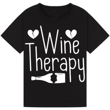 Lade das Bild in den Galerie-Viewer, Wine Therapy T-Shirt – Funny Relaxation Tee for Wine Lovers
