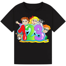 Load image into Gallery viewer, Kids Maths Day T-Shirt – 1-2-3 Cartoon Design