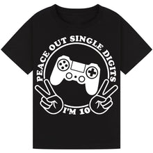 Load image into Gallery viewer, Peace Out Single Digit I'm 10 Shirt