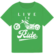 Lade das Bild in den Galerie-Viewer, Motorcycle Print T-Shirt – Comfy & Trendy