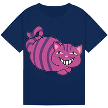 Load image into Gallery viewer, Grinning Cat Inspired T-Shirt – Whimsical World Book Day Tee