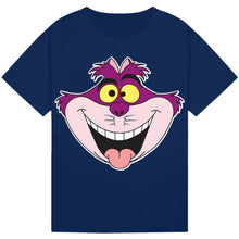 Load image into Gallery viewer, Mischief Cat Face T-Shirt – Playful Yellow Eyes & Cheeky Smile