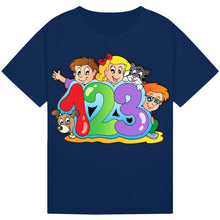 Load image into Gallery viewer, Kids Maths Day T-Shirt – 1-2-3 Cartoon Design
