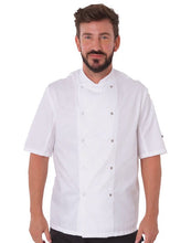 Load image into Gallery viewer, Short Sleeve Chef's Jacket Hospitality Workwear Custom Printed & Embroidered | Belarte