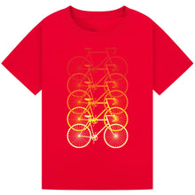 Load image into Gallery viewer, Casual Cycling Tee – Bright Bicycle Print for All Ages
