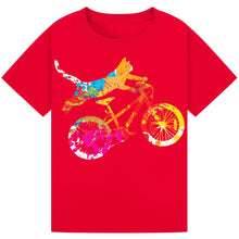 Load image into Gallery viewer, Colorful Bicycle Graphic T-Shirt – Casual Tee for Bike Lovers