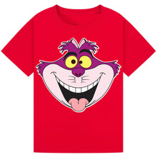 Load image into Gallery viewer, Mischief Cat Face T-Shirt – Playful Yellow Eyes & Cheeky Smile