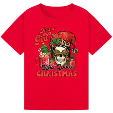 Load image into Gallery viewer, Cute Santa Christmas Tee
