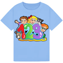 Load image into Gallery viewer, Kids Maths Day T-Shirt – 1-2-3 Cartoon Design
