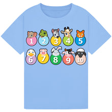 Load image into Gallery viewer, Kids Counting Animal T-Shirt – Learning Fun