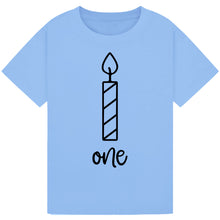 Load image into Gallery viewer, One Candle First Birthday Tee