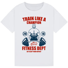 Load image into Gallery viewer, Funny Gym Tee – Will Work Out for Pizza