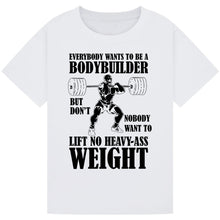 Load image into Gallery viewer, Inspirational Gym Tee – Strength, Sweat, Success