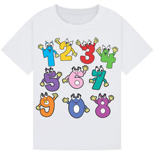 Load image into Gallery viewer, Kids Counting Wave T-Shirt – Playful Design