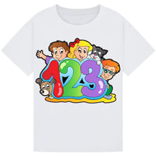Load image into Gallery viewer, Kids Maths Day T-Shirt – 1-2-3 Cartoon Design