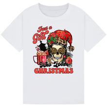 Load image into Gallery viewer, Cute Santa Christmas Tee