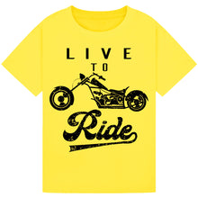 Lade das Bild in den Galerie-Viewer, Motorcycle Print T-Shirt – Comfy & Trendy
