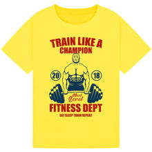 Load image into Gallery viewer, Funny Gym Tee – Will Work Out for Pizza