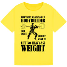 Load image into Gallery viewer, Inspirational Gym Tee – Strength, Sweat, Success