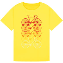 Load image into Gallery viewer, Casual Cycling Tee – Bright Bicycle Print for All Ages