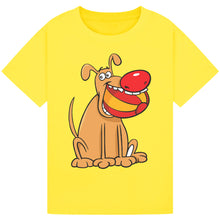 Lade das Bild in den Galerie-Viewer, Dog Bite Ball Red Nose Day T-Shirt 2025 – Playful Kids’ Tee