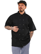 Load image into Gallery viewer, Short Sleeve Chef's Jacket Hospitality Workwear Custom Printed & Embroidered | Belarte