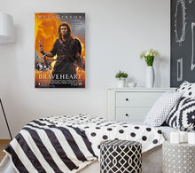 Load image into Gallery viewer, CM-38 Vintage Classic Movie Posters 'BRAVEHEART' "every man dies, not every man really lives".