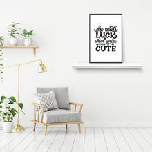 Load image into Gallery viewer, HAPPY ST PATRICK'S DAY DOOR COVER PARTY WALL DECORATION POSTER "You Are Cute"