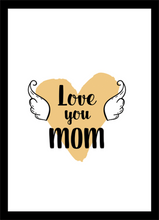 Load image into Gallery viewer, Set of 6 Happy Mother's Day Gift Best Mum Nanny Art Prints Room Posters Freestyle Hand Drawn 8 x 10 inches