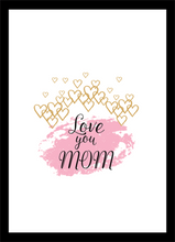 Load image into Gallery viewer, Set of 6 Happy Mother's Day Gift Best Mum Nanny Art Prints Room Posters Freestyle Hand Drawn 8 x 10 inches