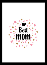Load image into Gallery viewer, Set of 6 Happy Mother's Day Gift Best Mum Nanny Art Prints Room Posters Freestyle Hand Drawn 8 x 10 inches