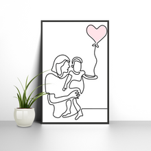 Load image into Gallery viewer, Set of 6 Mother's Day Event Posters, Best Mother's Day Gift Home Wall Art Decors Freestyle Hand Drawn 8 x 10 inches 330GSM Poster Paper for Living Room Bedroom