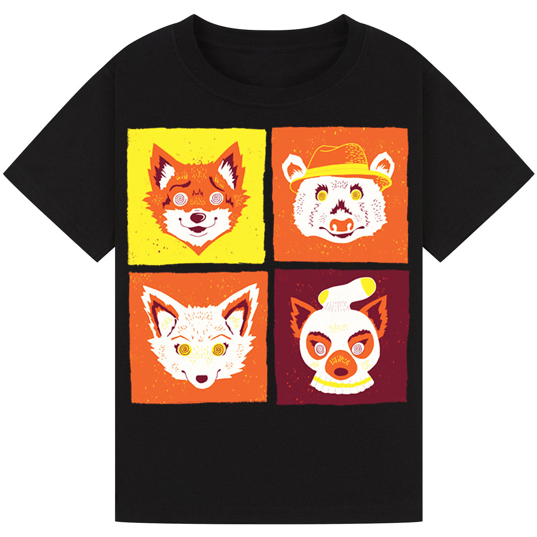 Fantastic Mr. Fox Costume T-Shirt – 4 Fox Faces Book Day Tee
