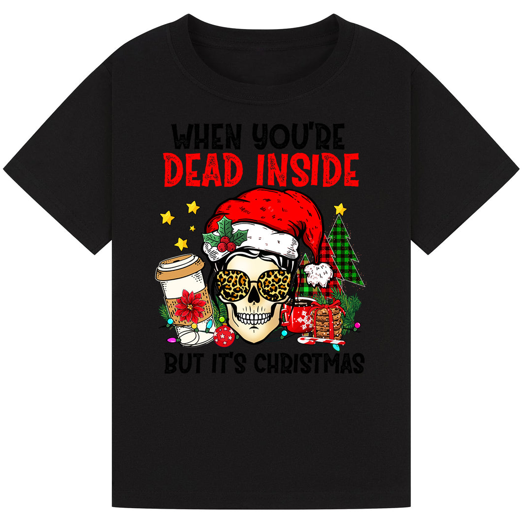 Funny Christmas Skull Tee