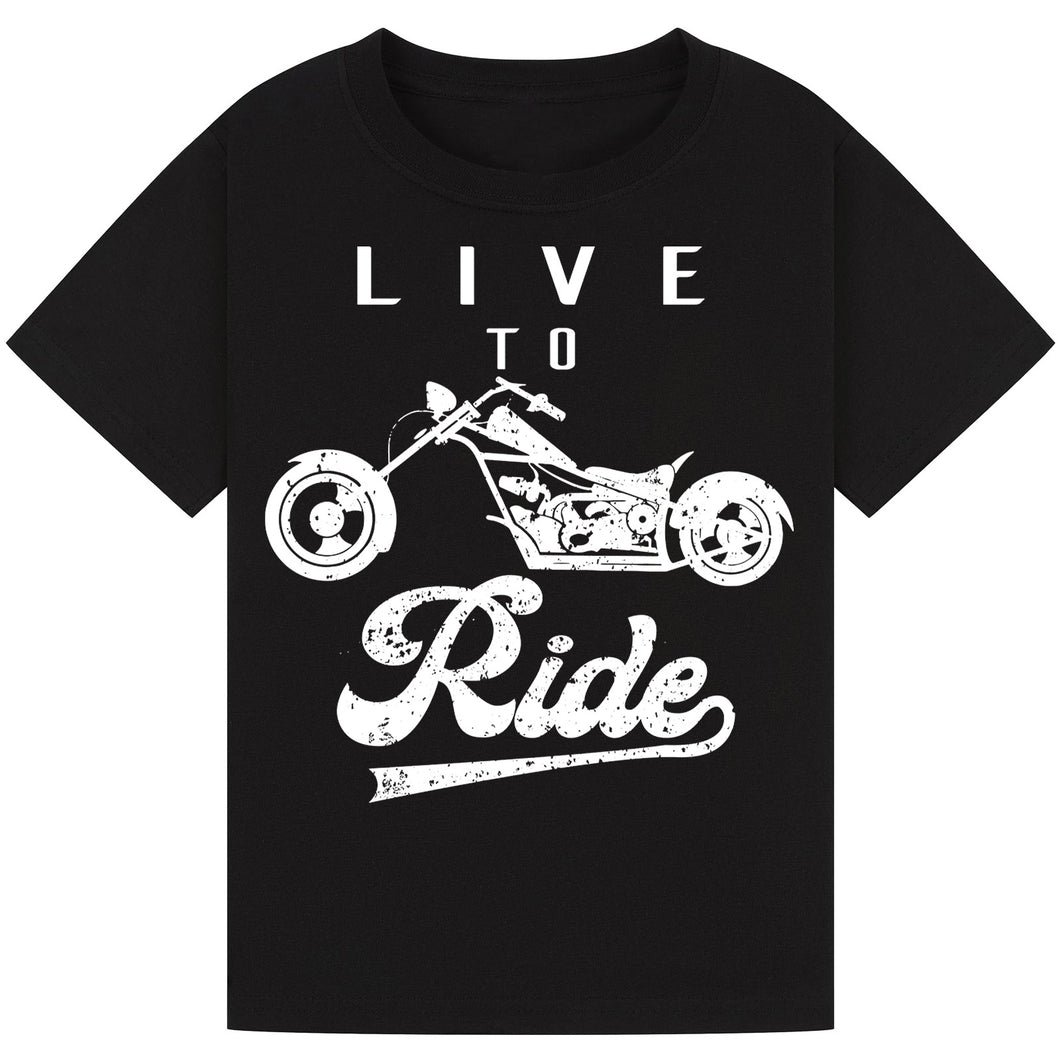 Motorcycle Print T-Shirt – Comfy & Trendy
