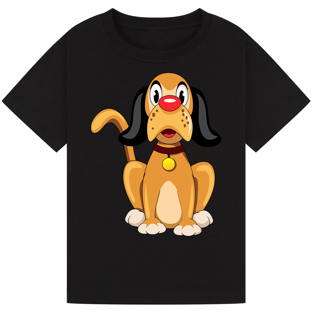Sitting Dog Red Nose Day T-Shirt 2025 – Cute Cartoon Tee