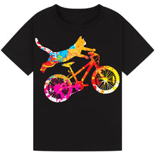 Load image into Gallery viewer, Colorful Bicycle Graphic T-Shirt – Casual Tee for Bike Lovers
