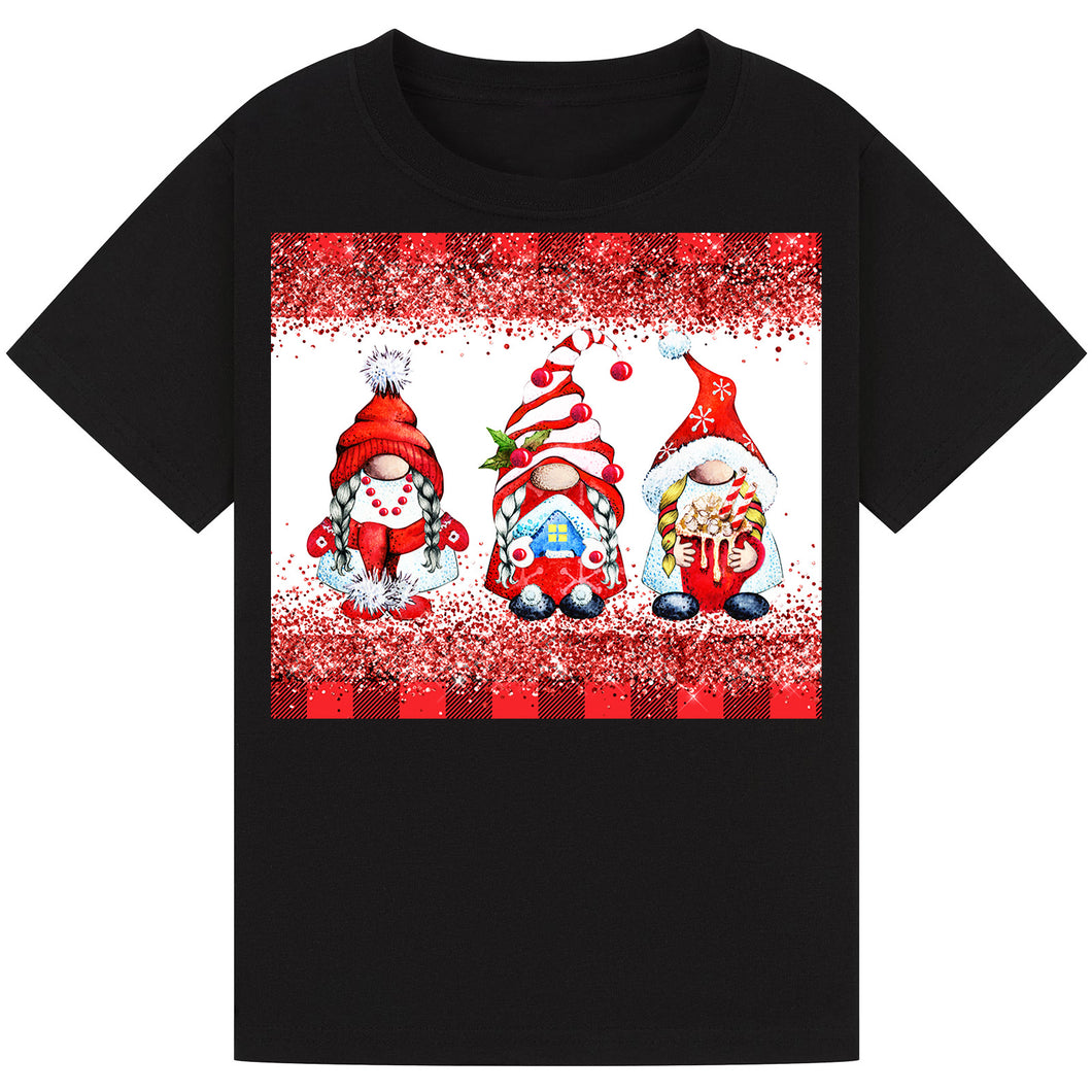 Cute Christmas Gnomes Tree T-Shirt