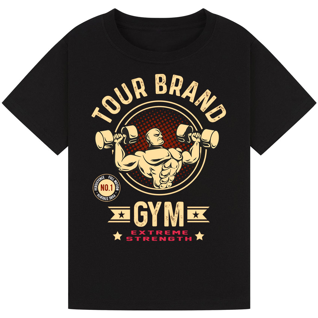 Train Hard, Stay Motivated – Gym Quote Tee