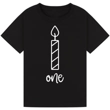 Lade das Bild in den Galerie-Viewer, One Candle First Birthday Tee
