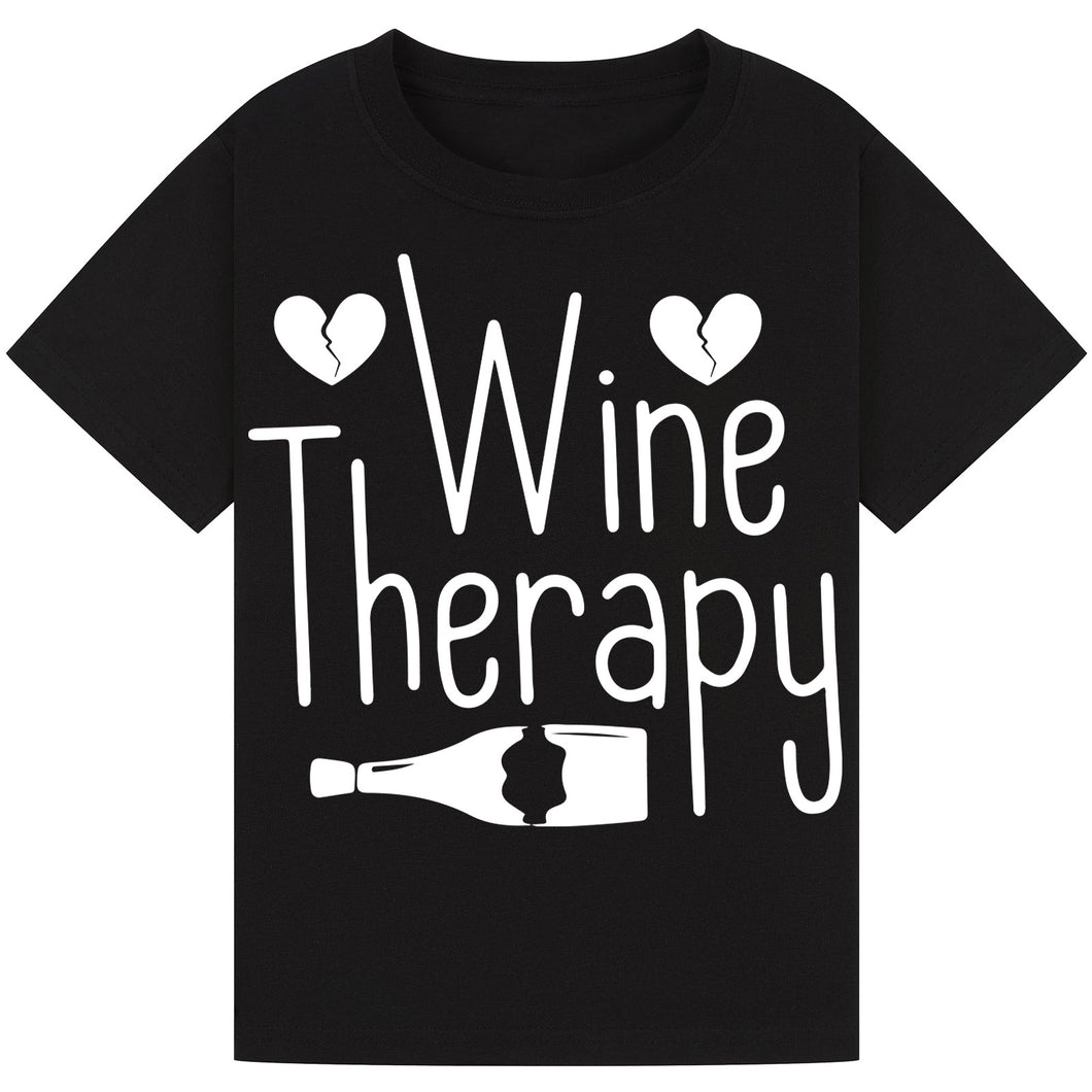 Wine Therapy T-Shirt – Funny Relaxation Tee for Wine Lovers