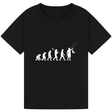 Load image into Gallery viewer, Fishing Evolution - Funny Angler&#39;s Tee
