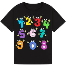 Lade das Bild in den Galerie-Viewer, Kids Counting Wave T-Shirt – Playful Design
