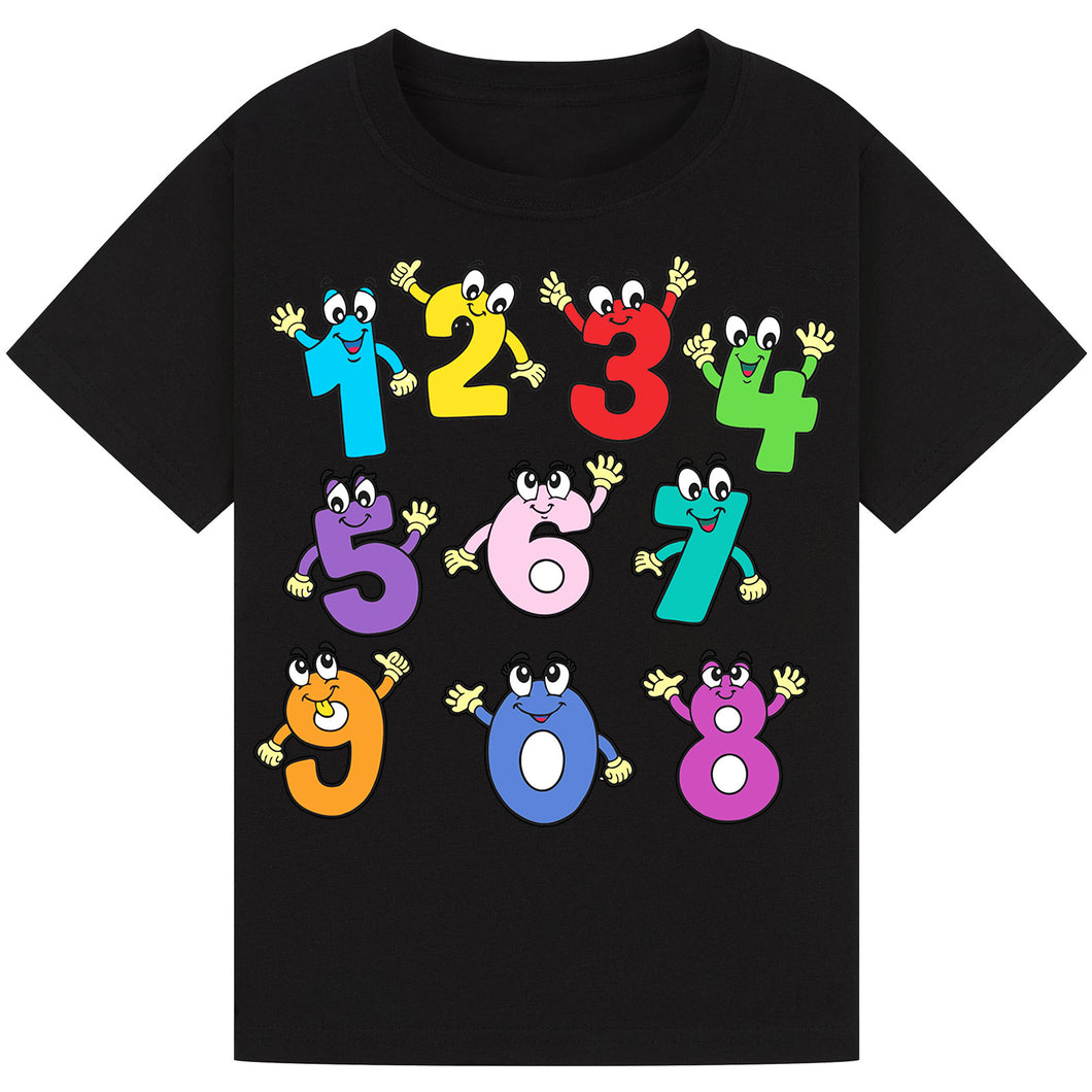 Kids Counting Wave T-Shirt – Playful Design