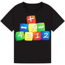 Load image into Gallery viewer, Kids Symbol Dice T-Shirt – Educational Tee
