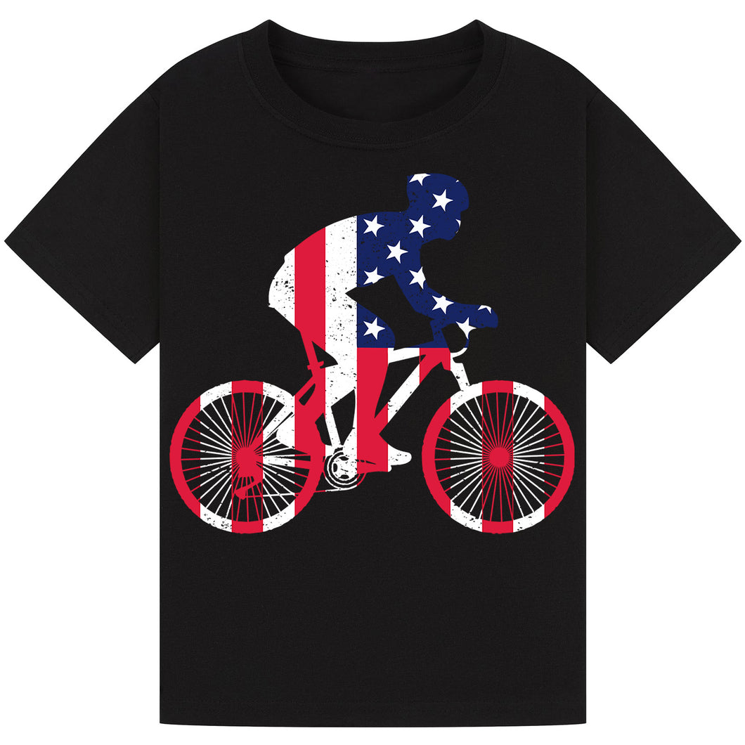 Cycling Graphic Tee – Fun Bike Print for Men, Women & Kids