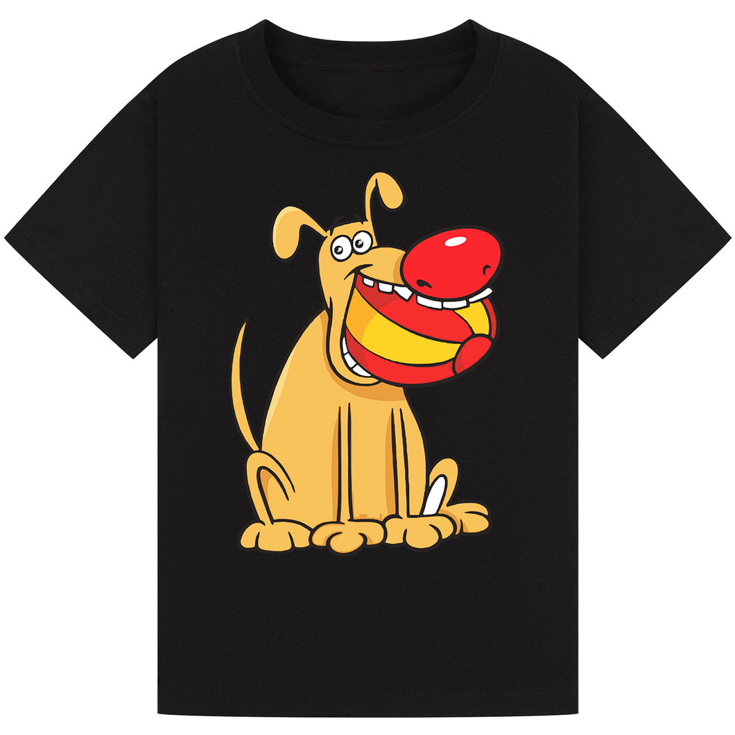 Dog Bite Ball Red Nose Day T-Shirt 2025 – Playful Kids’ Tee