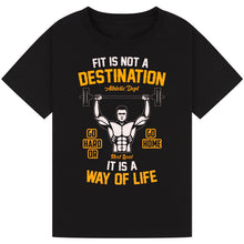 Load image into Gallery viewer, Weightlifting Quote Tee – Lift More, Complain Less
