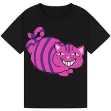 Load image into Gallery viewer, Grinning Cat Inspired T-Shirt – Whimsical World Book Day Tee
